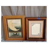 Sister quote in frame 11'x14', moon print 11'x15'
