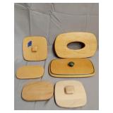 6- Longaberger basket lids/tops