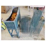Garden fencing, planters