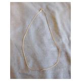 14K gold necklace, marked on clasp