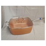 Copper Chef pan with lid 11'