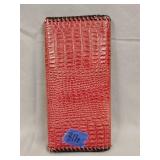 Leather hand stitched wallet 9'