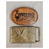 Opryland belt buckle, eagle belt buckle