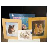 (4) Assorted Paintings & Prints