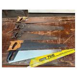 5- Handsaws ,including Stanley 726