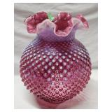 Unmarked Fenton Hobnail Lamp Shade 10'H