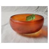 Carnival Glass Bowl 5.25'D×2.5'H