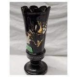 Antique  Victorian Blown Glass Vase 11' H