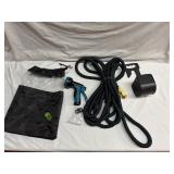 Flexible Garden Hose with Sprayer, and Hanger