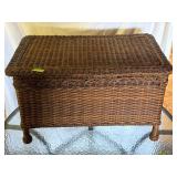 Wicker Storage Trunk on Legs 19'x31'x 18'