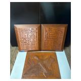 Leather Stamped Duck on Plywood Backing