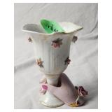 Lefton Hand Glass Vase 5'H