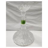 Vintage Glass Frosted Design Decanter & Stopper