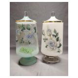 Pair of West Virginia glass apothecary jars