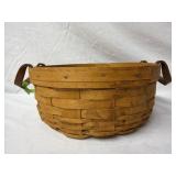 Longaberger 1994 Double Handle Woven Basket 10'
