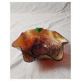 Unmarked Fenton Carnival Glass 9'D×3'H