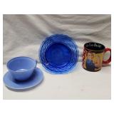 (4) Piece Glass Lot Set