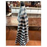 Green & White Patio Umbrella