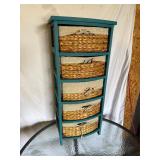 Ornate 5- Basket Drawer Organizer