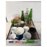 Pop Bottle  Glasses  & Coffee Cup assortment