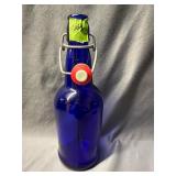 E.Z. Cap Colbalt Blue Glass Bottle with Cap Swing