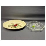Frosted Carolers Dish 8.25'