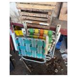 3- Folding Web Patio Chairs