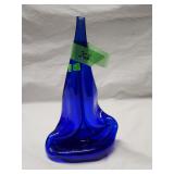 Vintage Blue Metal Glass Art 9'H