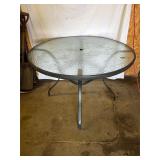 Glass Top Patio Table 42'