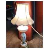 Glass and Metal Lamp 26'H