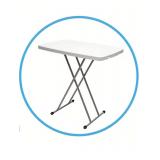 NIB White 30in Folding Plastic Table