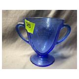 Vintage Hazel Atlas Royal Lace Cobalt Blue