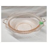 Unmarked Anchor Hocking Mayfair Pink Glass Dish