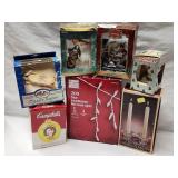 (7) Piece Christmas Lot Includes Campbells Orn.