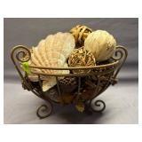 Metal Decorative Bowl Centerpiece