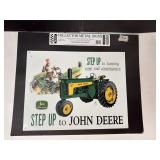 John Deere 'Lithographed Steel Metal' Sign