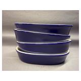 (4) Alco Industries Ceramic Oval Baking Dishes