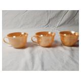 (3) Anchor Hocking Tea Cups 2.5'H×4.5'W