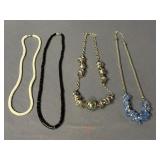 (4) Beaded Necklaces
