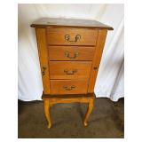 Wood Jewelry Cabinet on Legs 14'x 17'x37'
