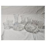 (9) Piece Clear Glass Lot
