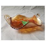 Marigold Carnival Glass 6.5'D×2.5'H