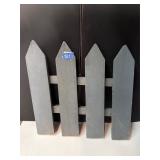 Painted Wood Picket Fence Section 8.25'x18'