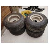 Set of 4 Kenda hole-N-1 golf cart tires
