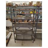 5 tier metal shelf unit 42' x 18' x 72'
