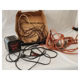 Electrical Lot w/ Schauer 1amp Battery Charger