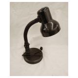 Flexible desk lamp, works
