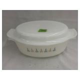Fireking Casserole Dish With Lid 1qt