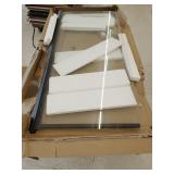 Glass shower door 60' x 71' with matte black