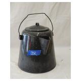 Vintage Enamel Coffee Pot 10'H x 9'W